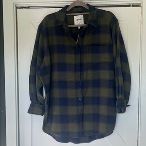 NWT Aerie Anytime Fave Flannel, L